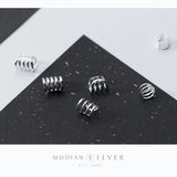 Minimalist 925 Sterling Silver Clip Earrings for Women Girls