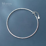 Minimalism 925 Sterling Silver Starlight Anklet for Women