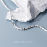 Minimalism 925 Sterling Silver Starlight Anklet for Women