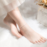 Minimalism 925 Sterling Silver Starlight Anklet for Women