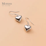 925 Silver Heart Earrings for Women Girl Birthday Gift