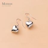 925 Silver Heart Earrings for Women Girl Birthday Gift