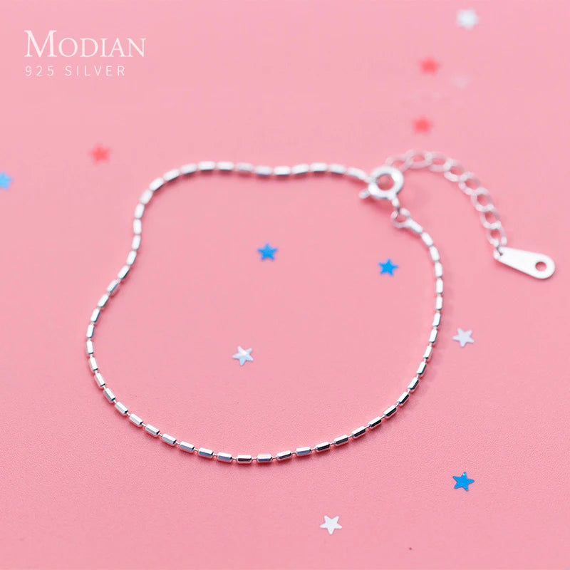 925 Silver Classic Lady Bracelet Chain Link