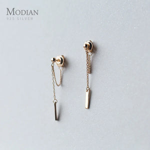 925 Sterling Silver Geometric Stud Earrings Tiny Jewelry For Women