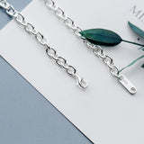 Minimalism Chain Bracelet 925 Sterling Silver Geometric Korea Style Fine Jewelry