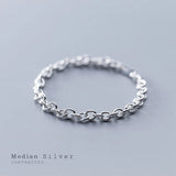 Minimalism Chain Bracelet 925 Sterling Silver Geometric Korea Style Fine Jewelry