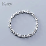 Minimalism Chain Bracelet 925 Sterling Silver Geometric Korea Style Fine Jewelry