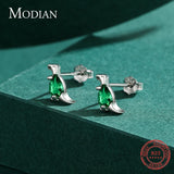 925 Silver Crystal T-Rex Stud Earrings Girls Dinosaur Jewelry
