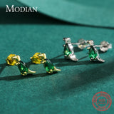925 Silver Crystal T-Rex Stud Earrings Girls Dinosaur Jewelry
