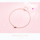 925 Silver Sweet Hearts Line Bracelet For Women
