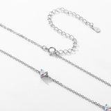925 Silver Zirconia Heart Pendant Necklace for Women
