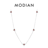 925 Silver Zirconia Heart Pendant Necklace for Women