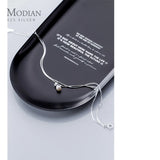 925 Silver Double-Layer Snake Chain Bracelet for Women