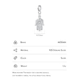 925 Sterling Silver Lucky Palm Pendant Charm for DIY Bracelet or Necklace