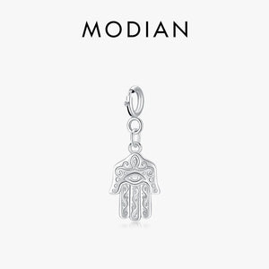 925 Sterling Silver Lucky Palm Pendant Charm for DIY Bracelet or Necklace