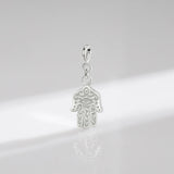 925 Sterling Silver Lucky Palm Pendant Charm for DIY Bracelet or Necklace