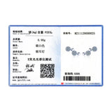 925 Silver Round Stud Earrings Clear CZ Stone Women Girls Jewelry Earring