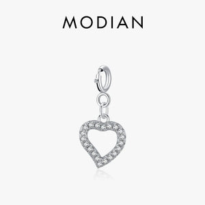 925 Silver Hearts Pendant Charms for DIY Jewelry - Women's Bracelet/Necklace
