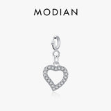 925 Silver Hearts Pendant Charms for DIY Jewelry - Women's Bracelet/Necklace