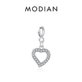 925 Silver Hearts Pendant Charms for DIY Jewelry - Women's Bracelet/Necklace