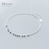 925 Sterling Silver Little Balls Bracelet For Women Link Chain Anklet
