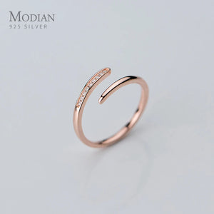 925 Sterling Silver Rose Adjustable Ring Wedding Engagement Jewelry
