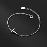 925 Sterling Silver Cross Bracelet For Women Fine Jewelry Gift