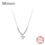 Heart Pendant Necklace 925 Sterling Silver Wedding Jewelry