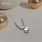 Heart Pendant Necklace 925 Sterling Silver Wedding Jewelry