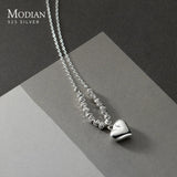 Heart Pendant Necklace 925 Sterling Silver Wedding Jewelry