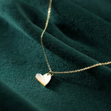 Romantic Hearts Pendant Necklace 925 Sterling Silver Chain Fine Jewelry