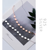 925 Sterling Silver Geometric Bracelet Women