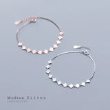 925 Sterling Silver Geometric Bracelet Women