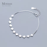 925 Sterling Silver Geometric Bracelet Women