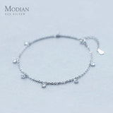Zircon Anklet 925 Silver Barefoot Bracelet Women Jewelry