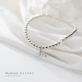 Zircon Mermaid Tail Pearl 925 Sterling Silver Bracelet Fine Jewelry Gift