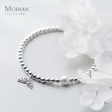 Zircon Mermaid Tail Pearl 925 Sterling Silver Bracelet Fine Jewelry Gift
