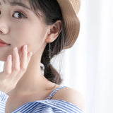 925 Silver Line Dangle Earrings Drop Ear For Women