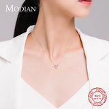 925 Silver Heart Pendant Necklace Rose Love Wedding Jewelry
