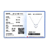 925 Silver Heart Pendant Necklace Rose Love Wedding Jewelry
