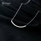925 Silver Geometric Chain Necklace for Women