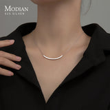 925 Silver Geometric Chain Necklace for Women