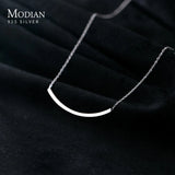 925 Silver Geometric Chain Necklace for Women