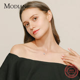 925 Silver CZ Chain Pendant Fishing Line Choker Necklace