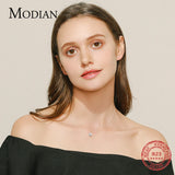 925 Silver CZ Chain Pendant Fishing Line Choker Necklace