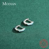 925 Silver Turquoise Tiny Hoop Earrings for Women Statement Jewelry