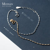 925 Silver Square Chain Link Bracelet for Women - Birthday Gift Jewelry