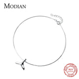 925 Sterling Silver Mermaid Tail Anklet Women Link Chain Animal Anklet