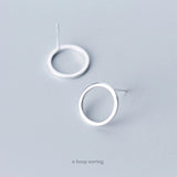 925 Silver Geometric Stud Earring for Women