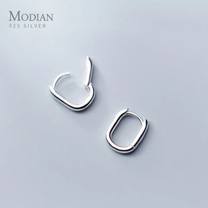 925 Silver Sparkling Hoop Earrings for Women Christmas Gift